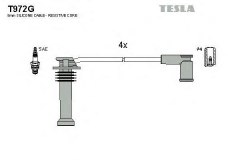 Комплект высоковольтных проводов для FORD FUSION (JU_) 1.4 2002-2012, код двигателя FXJA,FXJB,FXJC, V см3 1388, кВт 59, л.с. 80, бензин, TESLA T972G